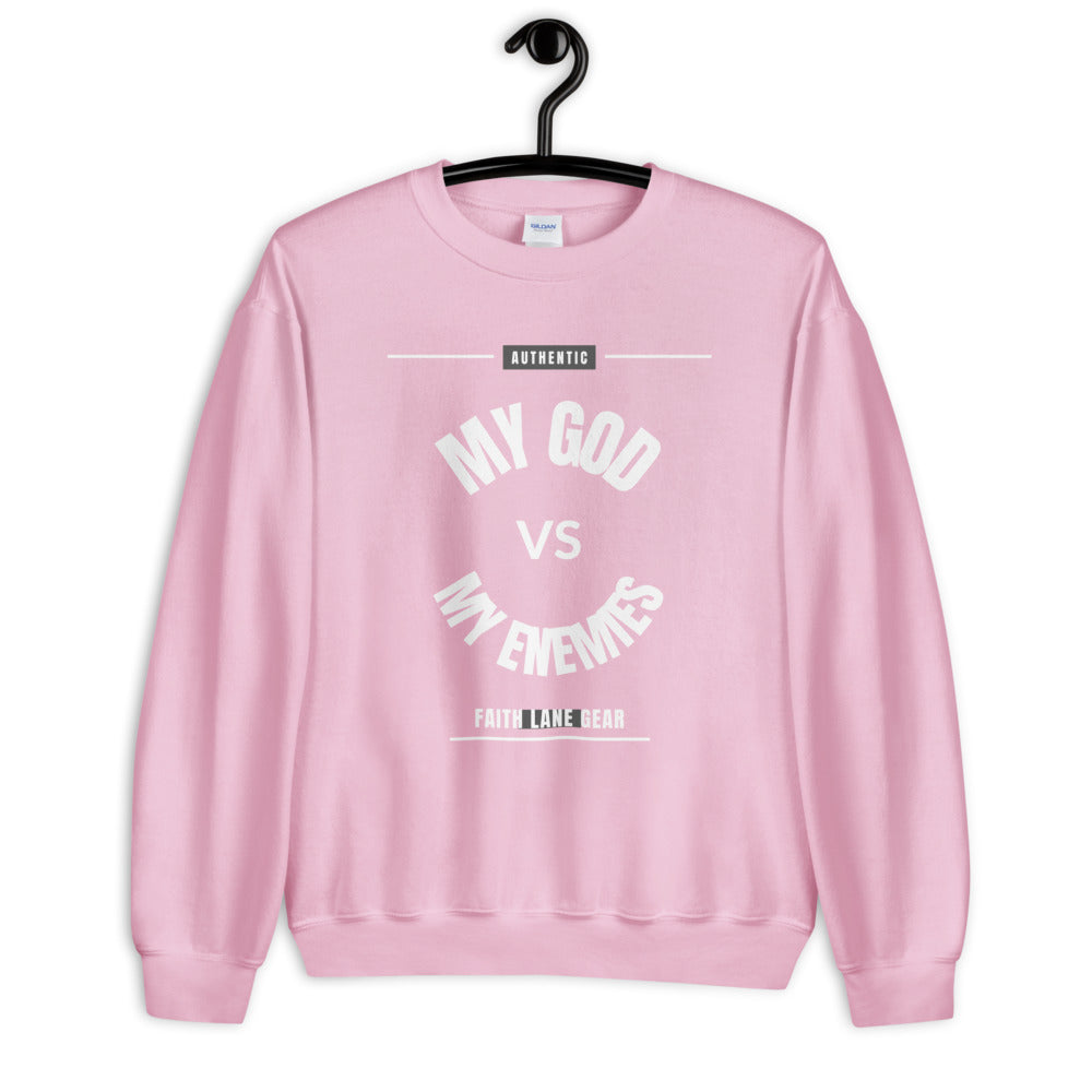 Faith Lane Unisex Sweatshirt - My God vs My Enemies
