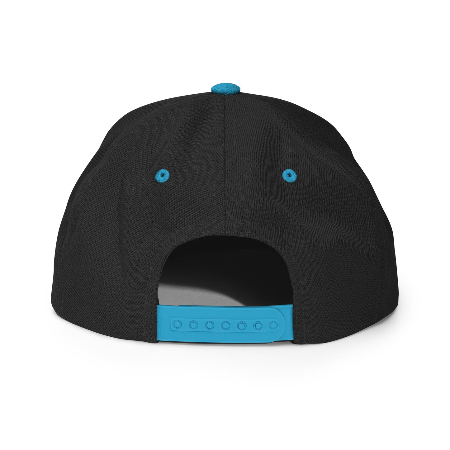 MORE THAN CONQUEROR Black & Teal Snapback Cap