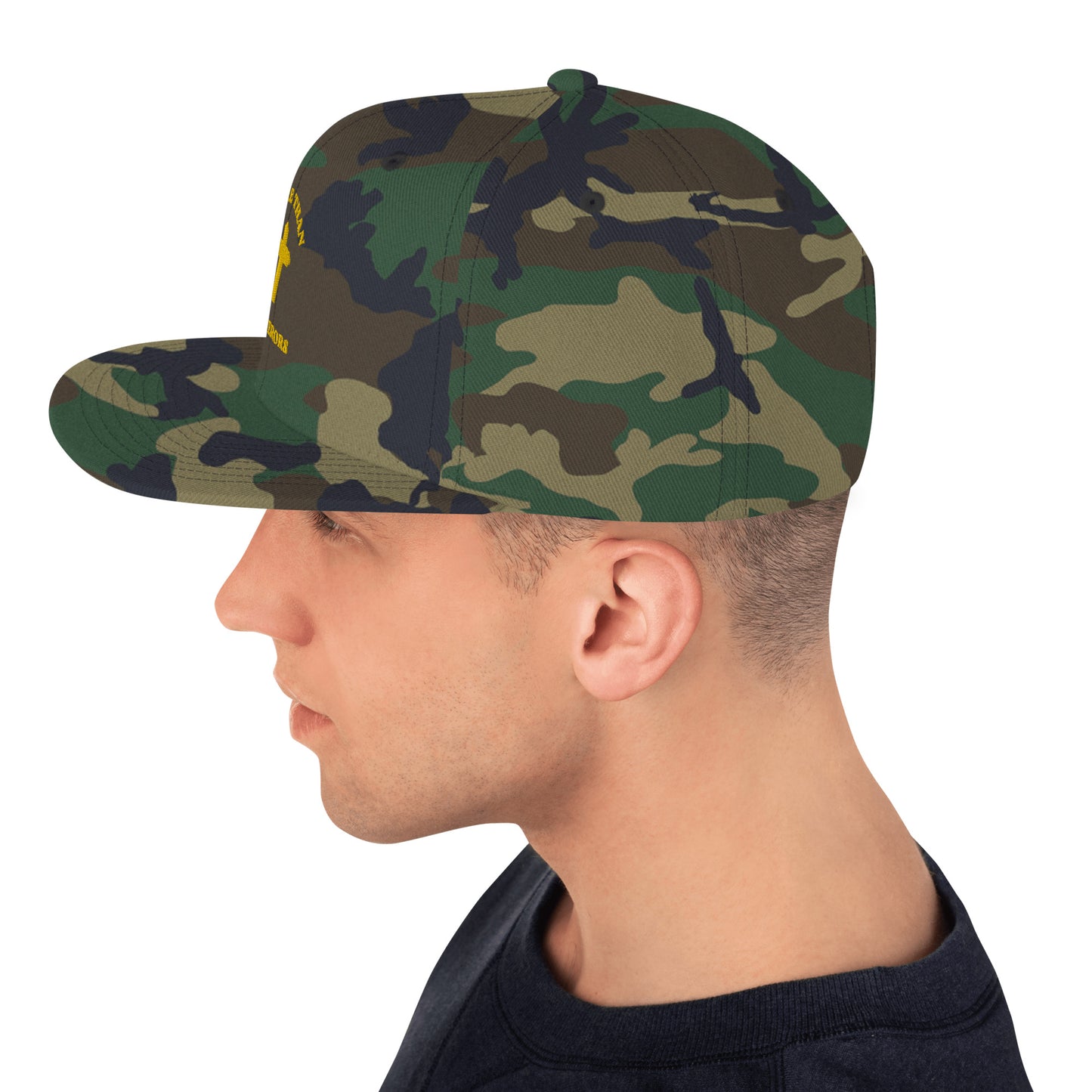 Faith Lane Gear - Green Camo Snapback MORE THAN CONQUERORS Cap