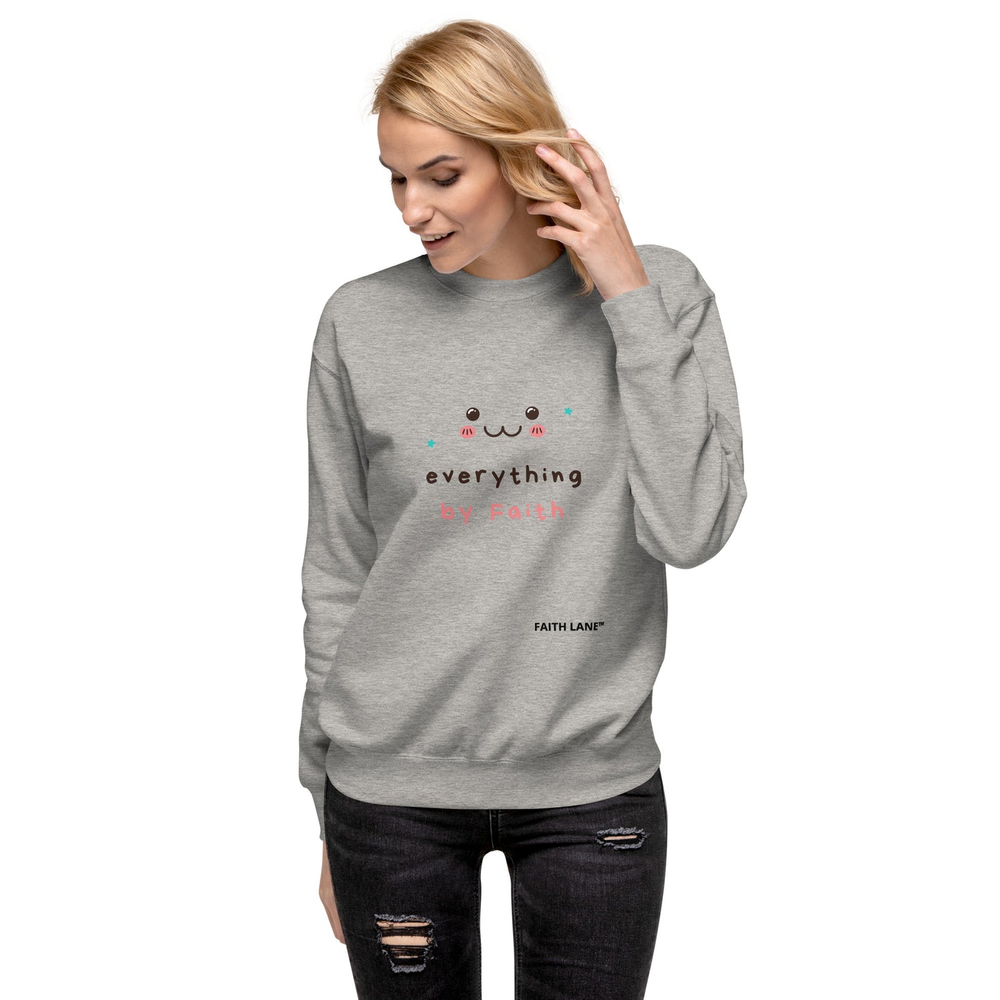 Faith Lane Gear unisex premium sweatshirt - Everything by faith