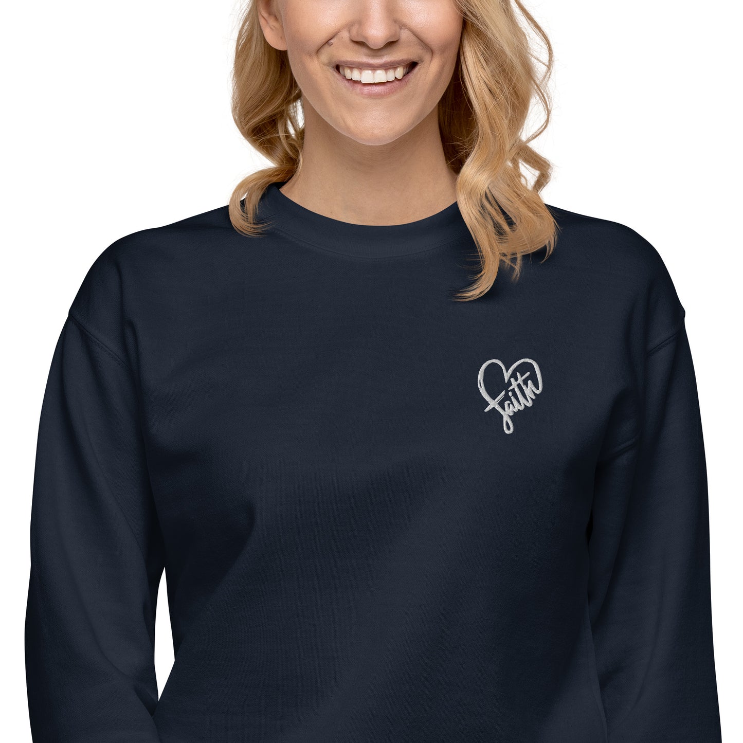 Faith Lane embroidered unisex premium sweatshirt