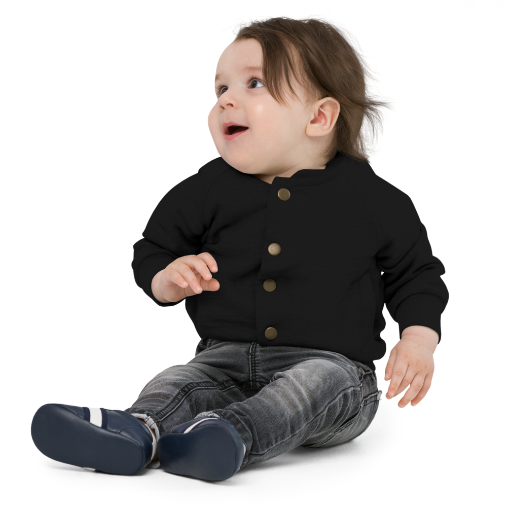 Faith Lane Baby Organic Bomber Jacket - Too Blessed Game Over