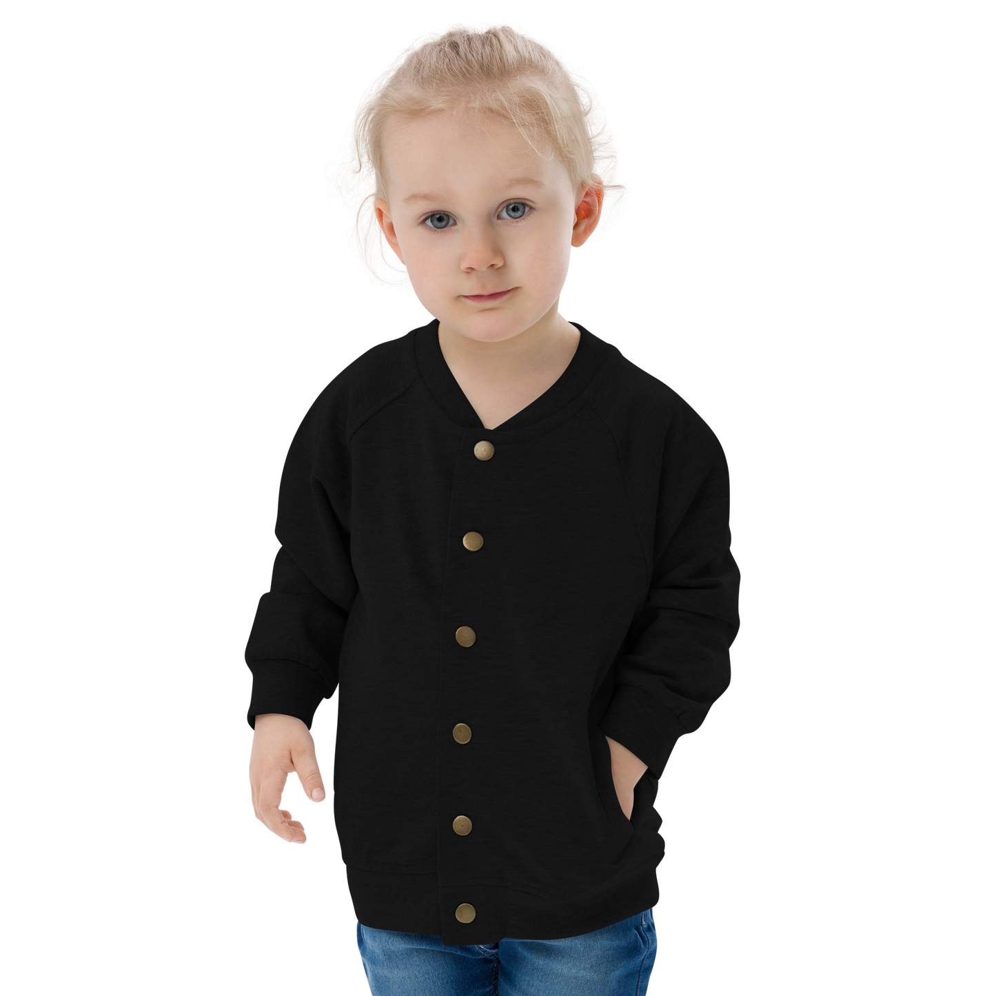 Faith Lane Baby Organic Bomber Jacket - Too Blessed Game Over