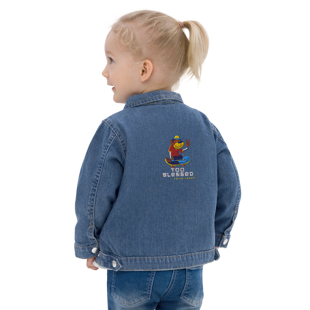 Faith Lane Baby Denim Jacket - Too Blessed