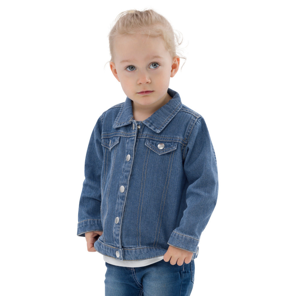 Faith Lane Baby Denim Jacket - Too Blessed