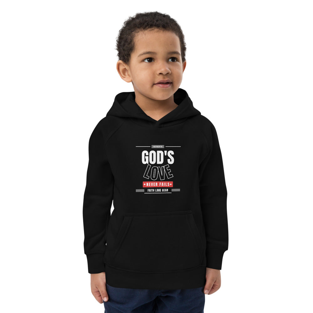 Faith Lane Kids Hoodie - God's Love Never Fails