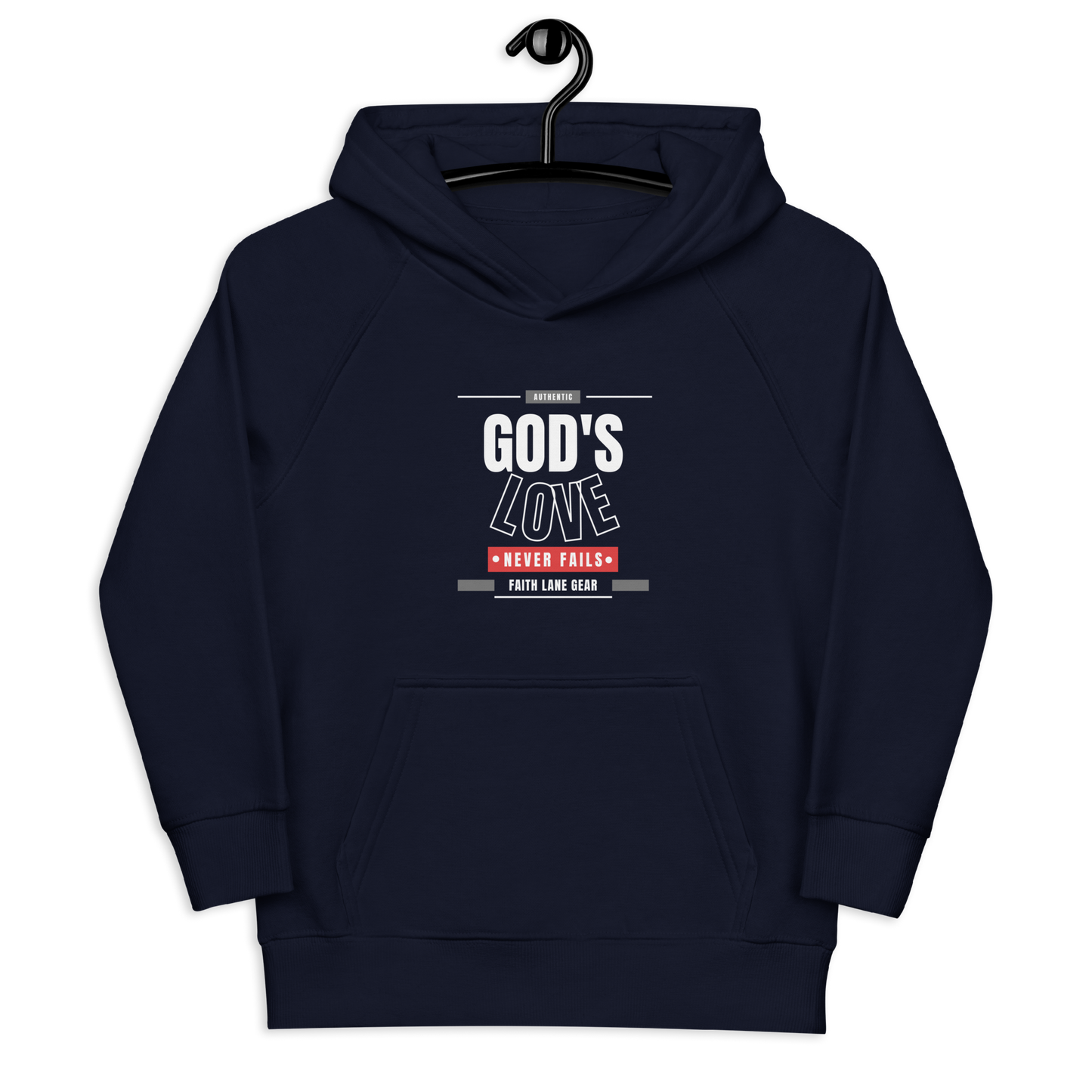 Faith Lane Kids Hoodie - God's Love Never Fails