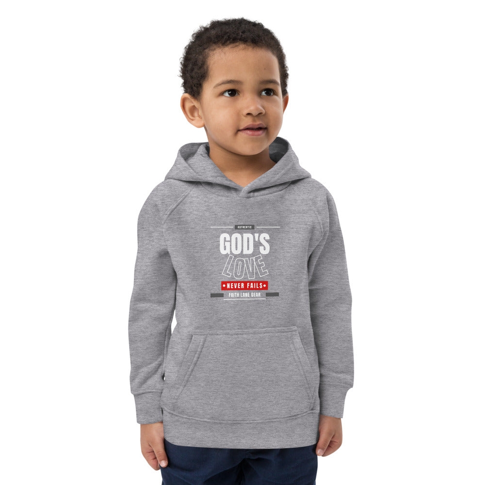 Faith Lane Kids Hoodie - God's Love Never Fails