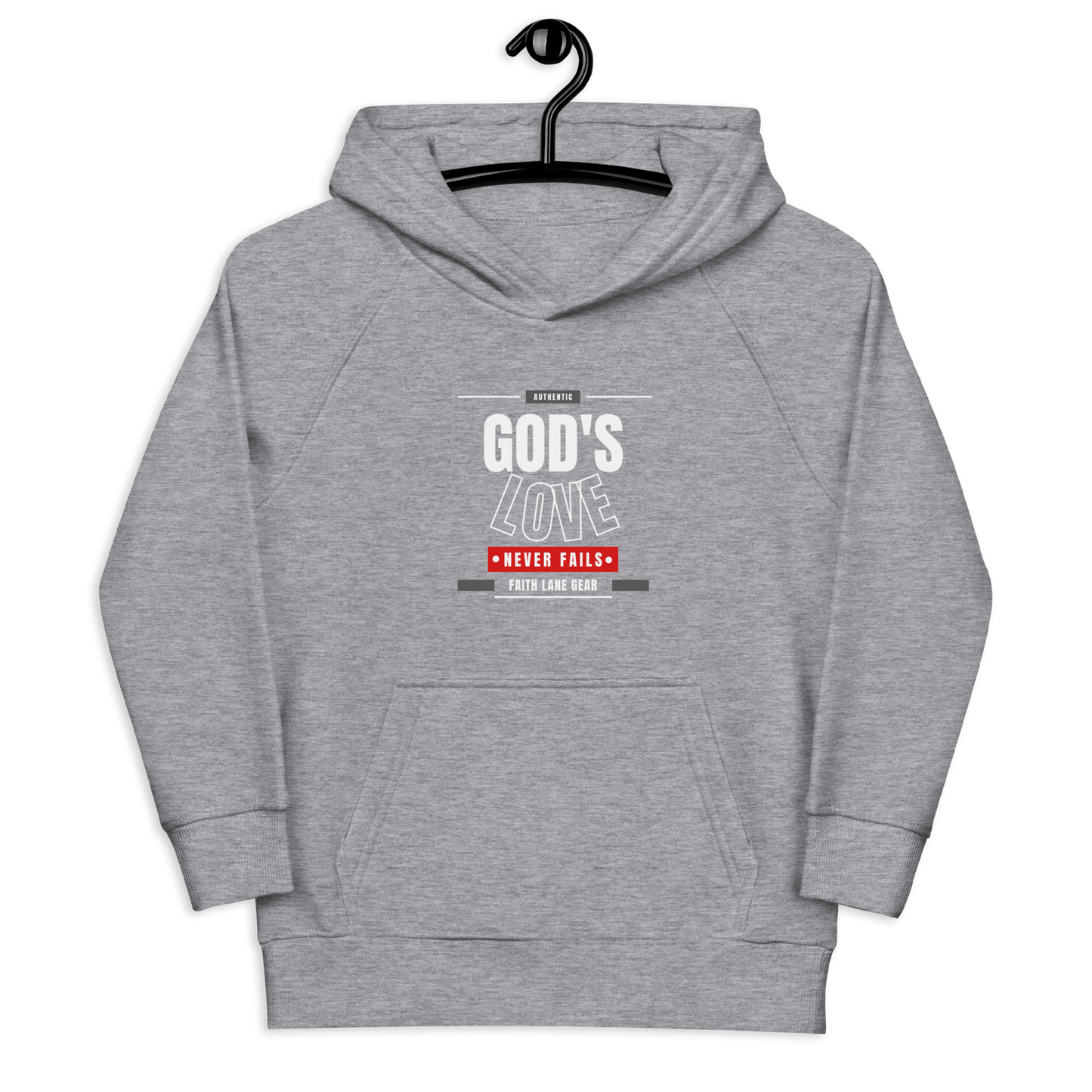 Faith Lane Kids Hoodie - God's Love Never Fails