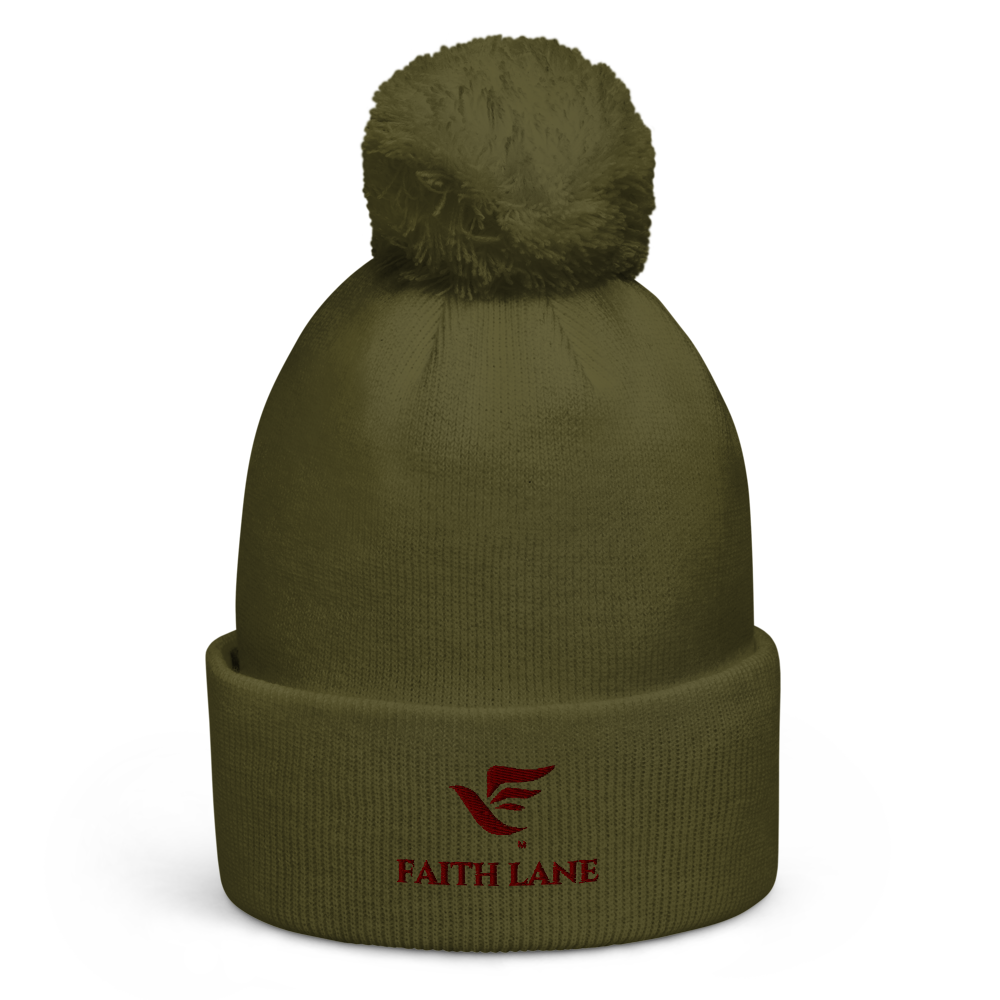 Faith Lane Pom Pom Beanie