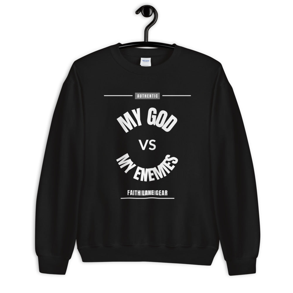 Faith Lane Unisex Sweatshirt - My God vs My Enemies