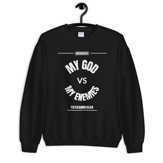 Faith Lane Unisex Sweatshirt - My God vs My Enemies