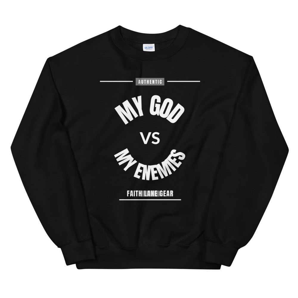 Faith Lane Unisex Sweatshirt - My God vs My Enemies