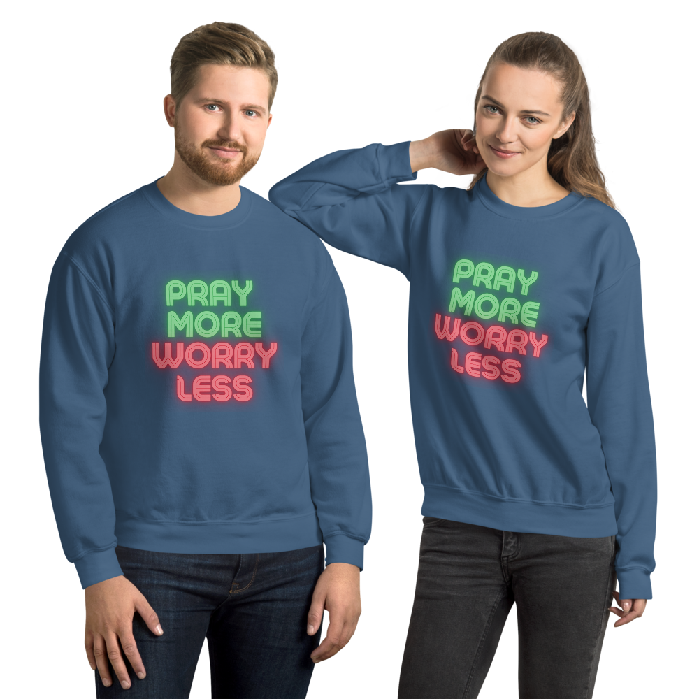 Faith Lane Unisex Sweatshirt - Pray More Worry Less