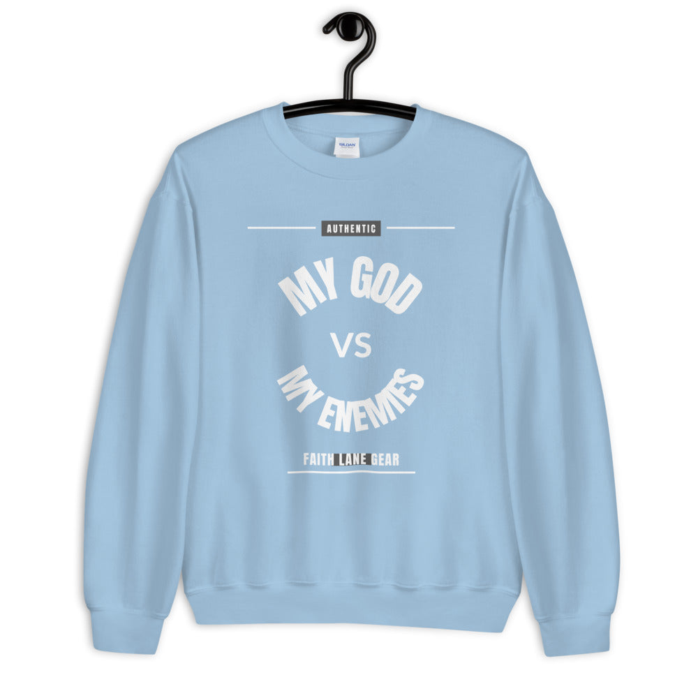 Faith Lane Unisex Sweatshirt - My God vs My Enemies