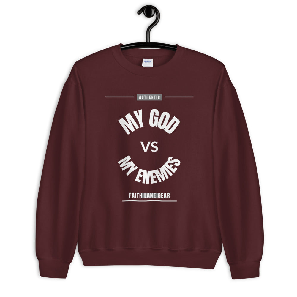 Faith Lane Unisex Sweatshirt - My God vs My Enemies