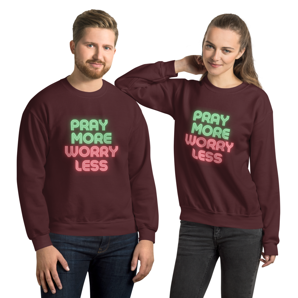 Faith Lane Unisex Sweatshirt - Pray More Worry Less