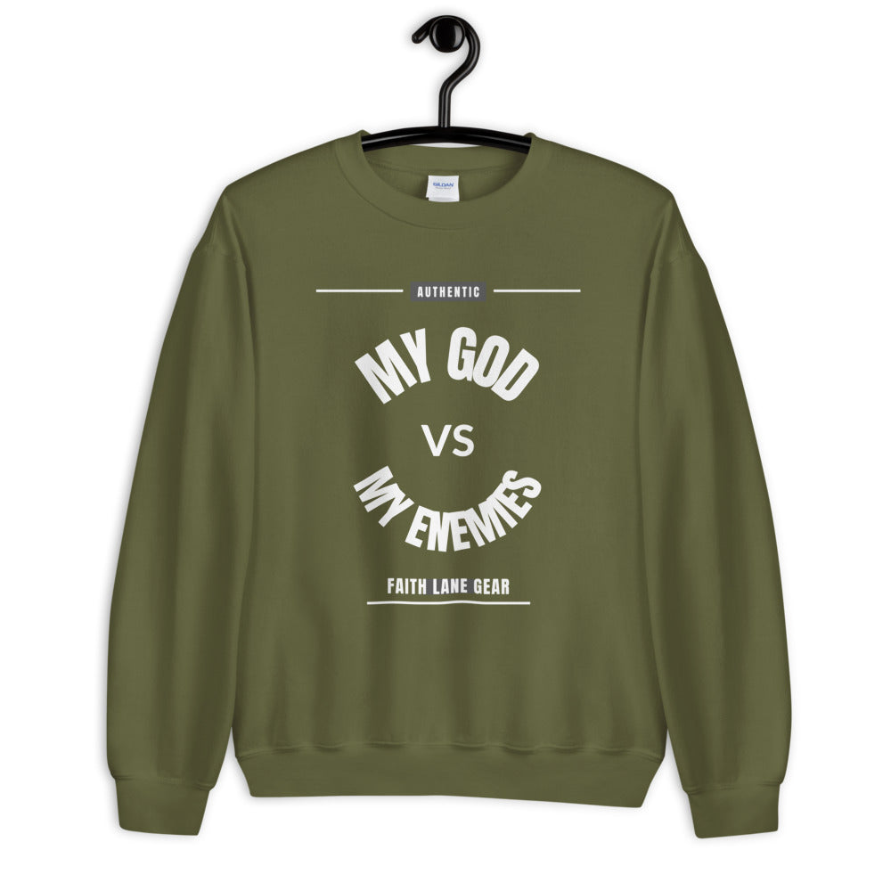 Faith Lane Unisex Sweatshirt - My God vs My Enemies