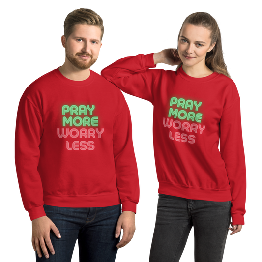 Faith Lane Unisex Sweatshirt - Pray More Worry Less