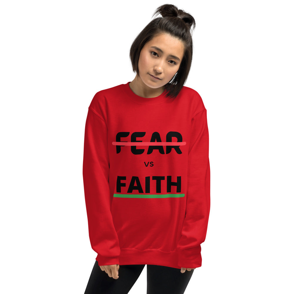 Faith Lane Unisex Sweatshirt - Fear vs Faith