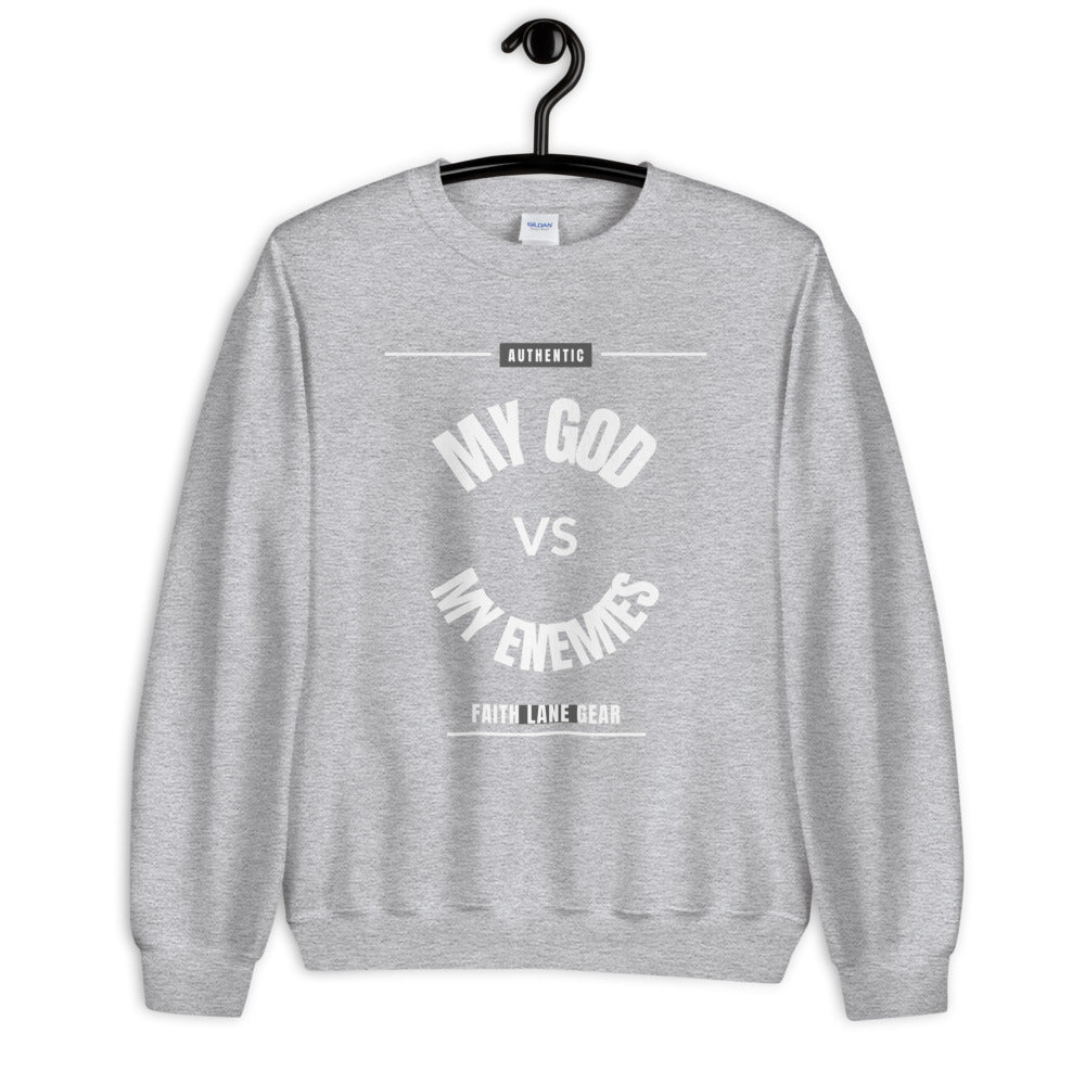 Faith Lane Unisex Sweatshirt - My God vs My Enemies