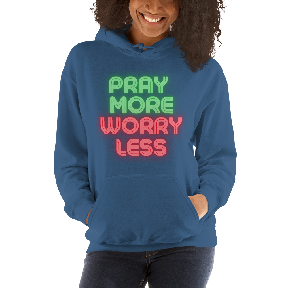 Faith Lane Unisex Hoodie - Pray More Worry Less