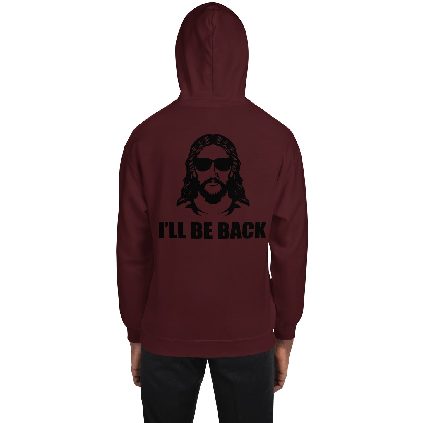 Faith Lane embroidered unisex hoodie - I'll be back