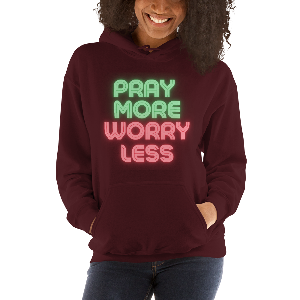 Faith Lane Unisex Hoodie - Pray More Worry Less