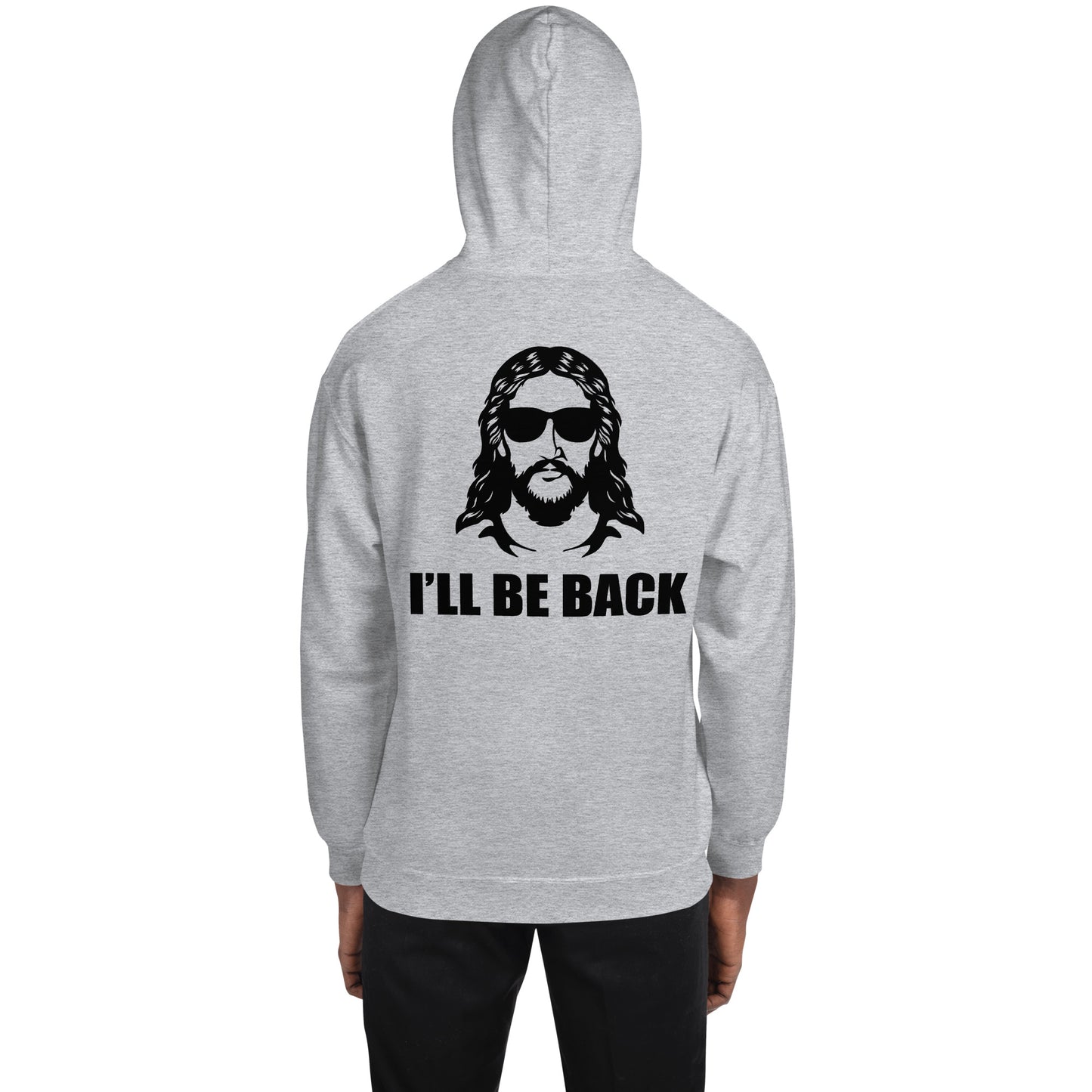 Faith Lane embroidered unisex hoodie - I'll be back