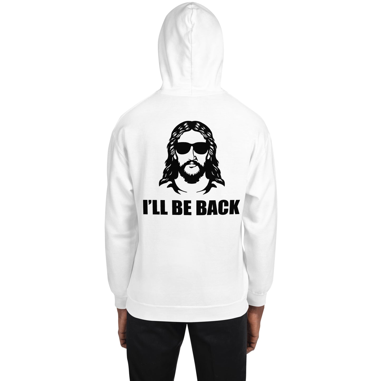 Faith Lane embroidered unisex hoodie - I'll be back