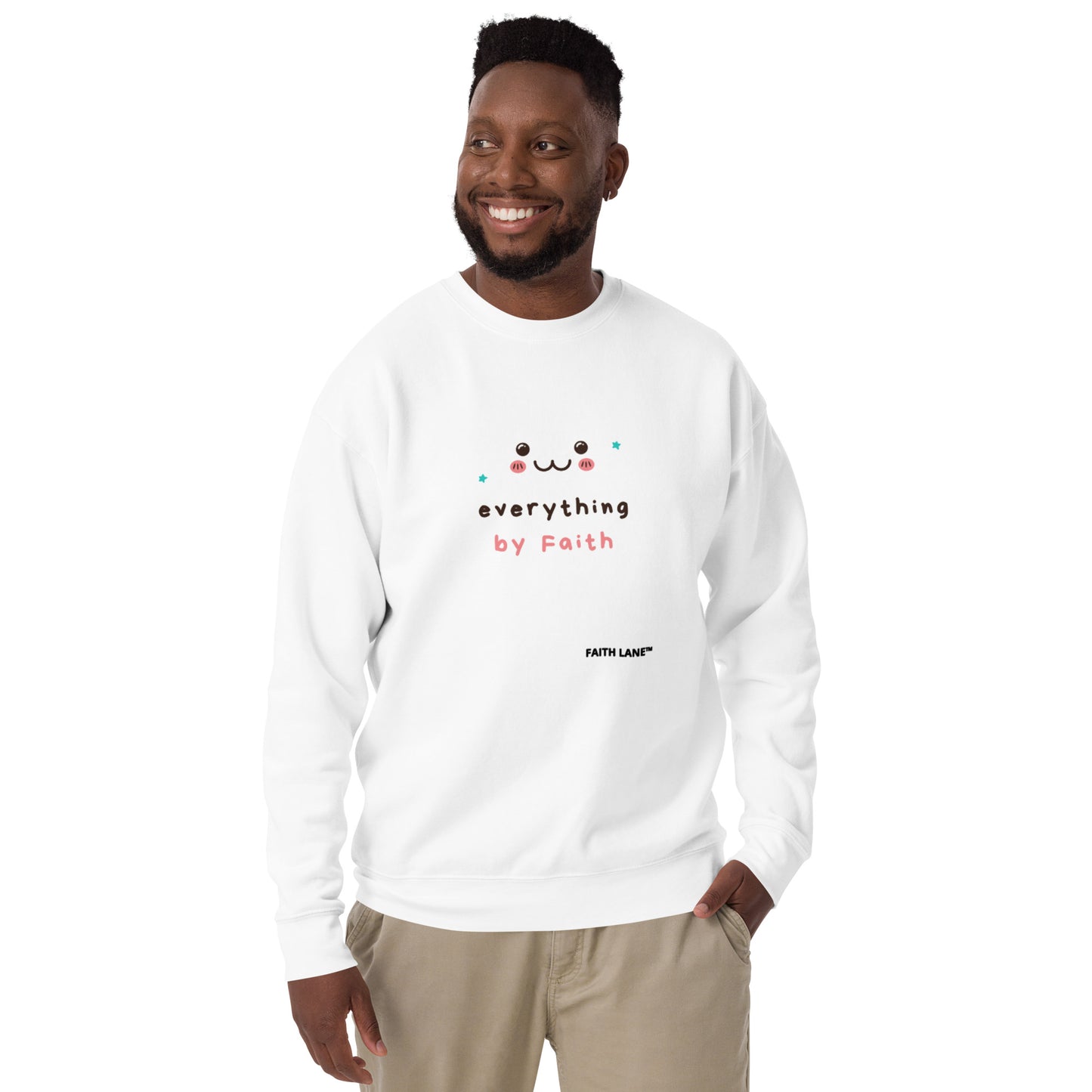 Faith Lane Gear unisex premium sweatshirt - Everything by faith