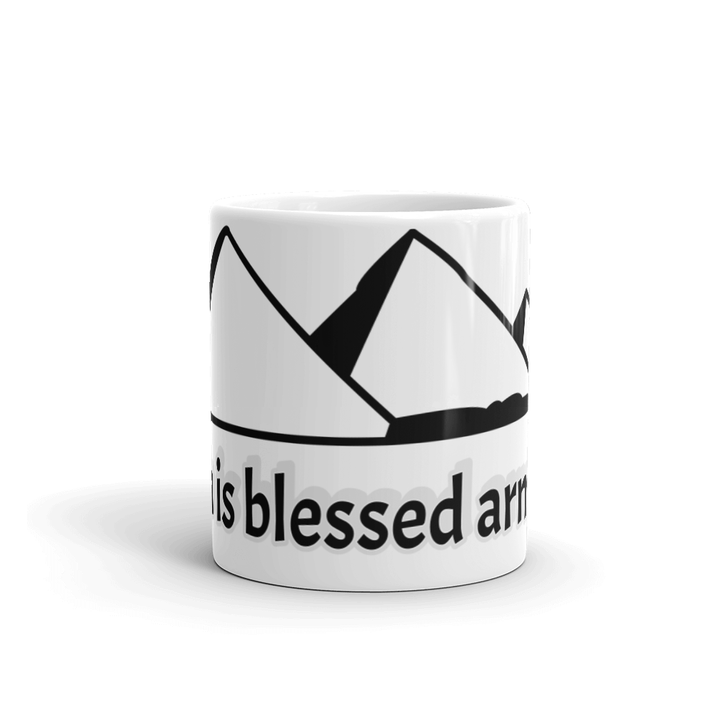 Faith Lane White Glossy Mug - Faith Is A Blessed Armor