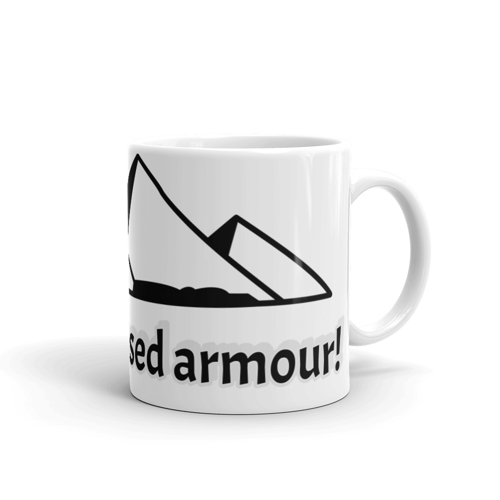 Faith Lane White Glossy Mug - Faith Is A Blessed Armor